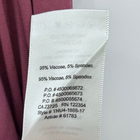 Wilfred Sartre Aritzia Off Shoulder Blouse Short Sleeve Mauve Womens Sz XXS - Picture 8 of 11